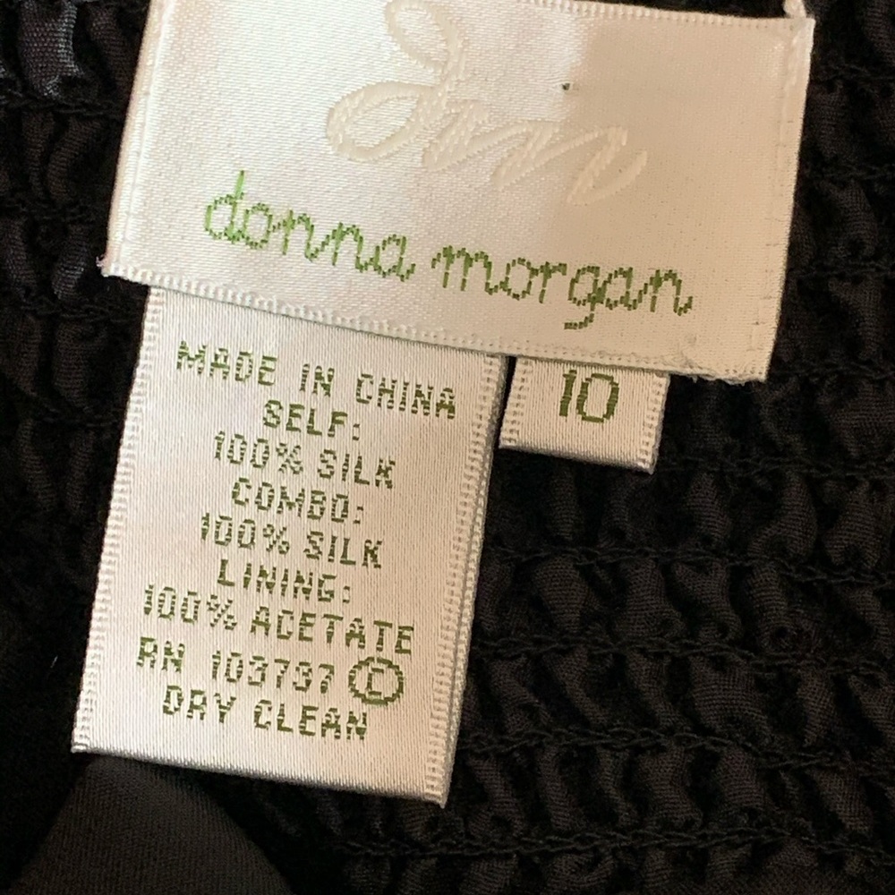 Donna Morgan 100% Silk Polka Dot Dress - Picture 8 of 8